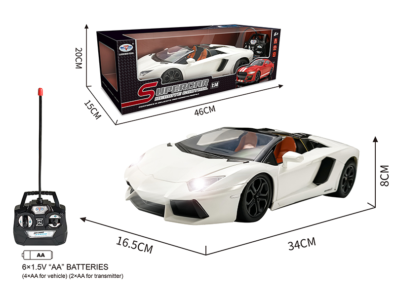 1:14 Lamborghini 4CH Remote Control Convertible Sports Car