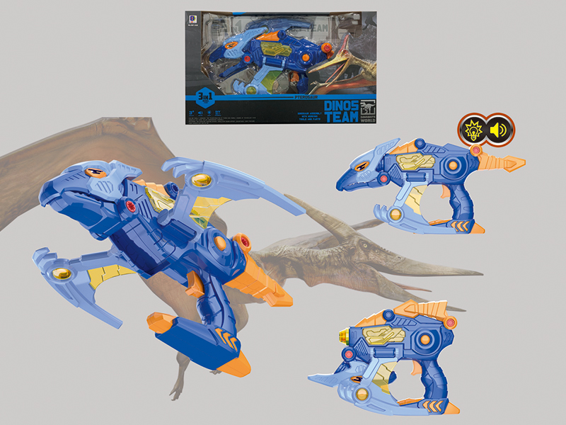 3 In 1 Pterosaur DIY Dinosaur Gun