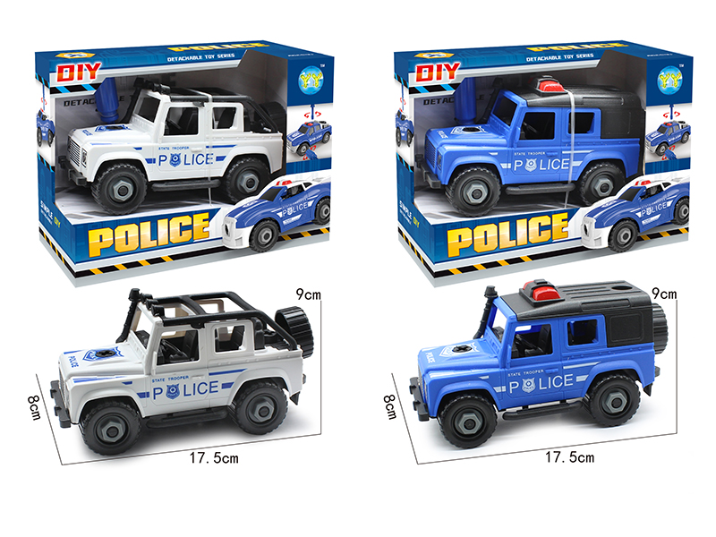 DIY Assembly Slide Cross Country Car/Police Car