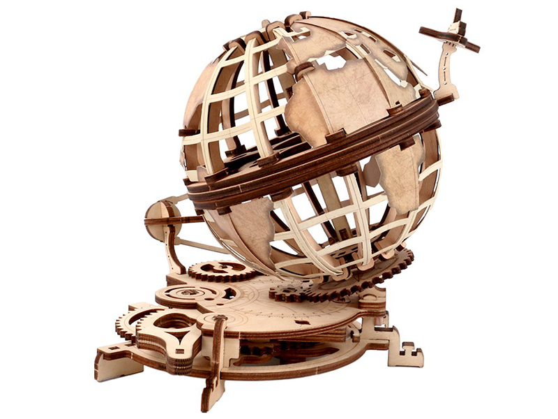 Wooden 3D Assembled Dynamic Globe