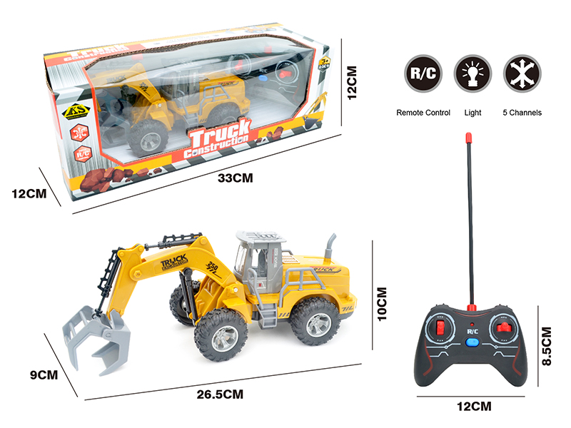 5 Channels Remote Control Engineering Truck