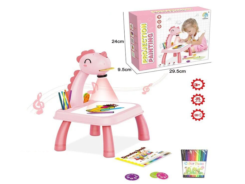Dinosaur Projection Drawing Board(Pink)