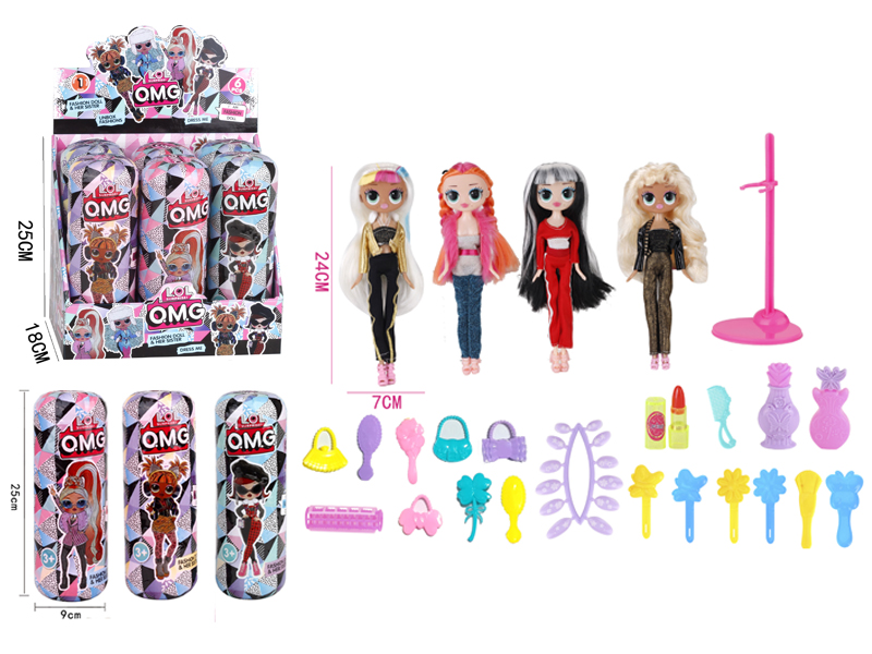 6PCS Omg25 Cm Capsule Surprise Doll 9-Inch Doll