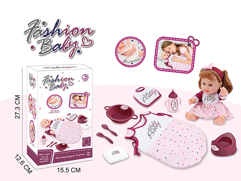 12 Inch Fully Enamelled Female Doll With Ic