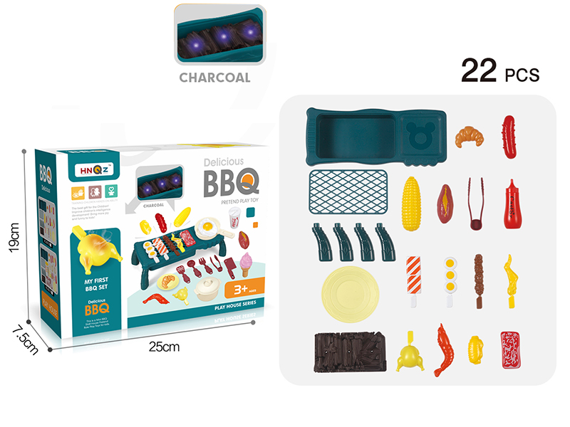 Simulation Color-Changing BBQ Station 22PCS