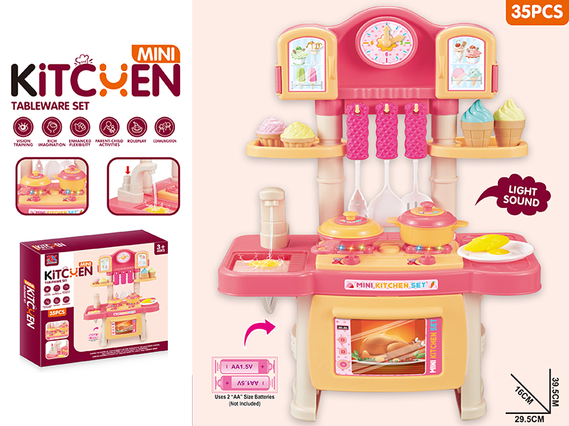 Kitchen Table With Light And Sound(35PCS)