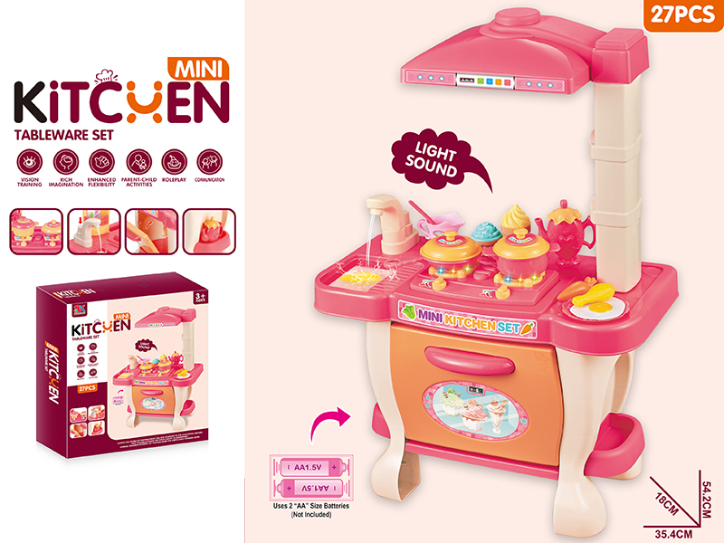 Kitchen Table With Light And Sound(27PCS)