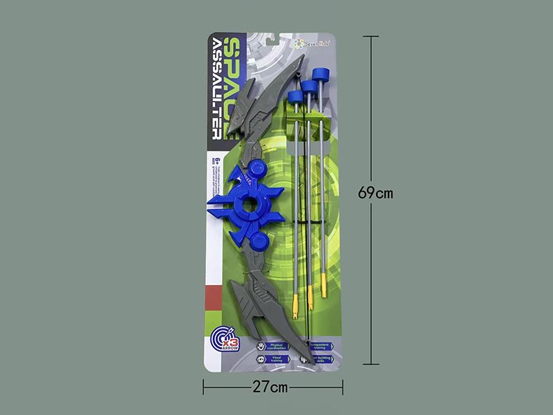 Grey Blue Cartoon Bow EVA Arrow