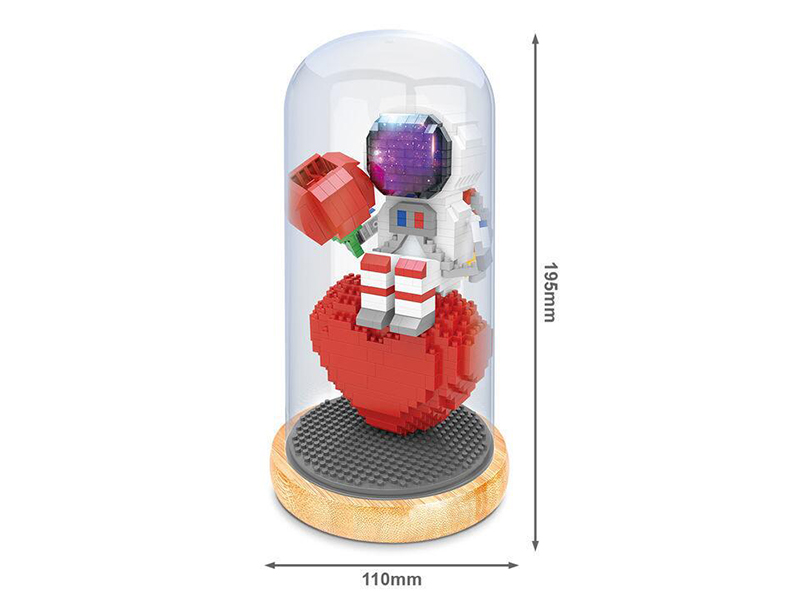 Astronaut Building Blocks(With Colorful Lights)615PCS