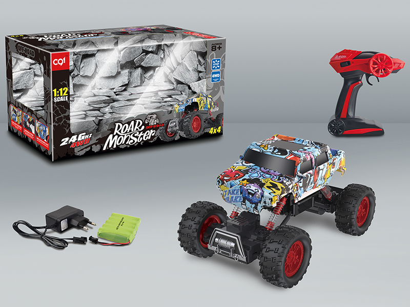 1:12 4WD Water Transfer Printing Hummer Remote Control Climbing Car With Light(2.4G)
