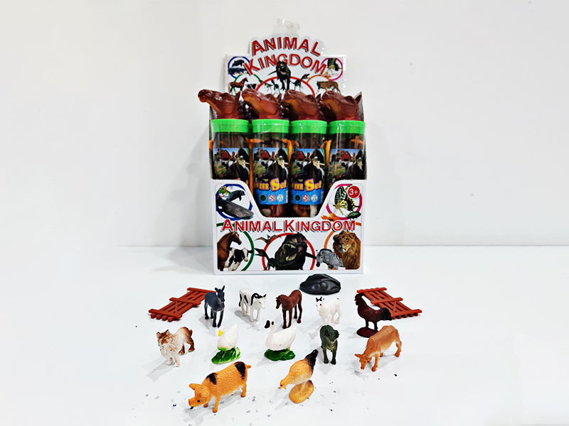 12 2-Inch Farm Animals + 3 Accessories