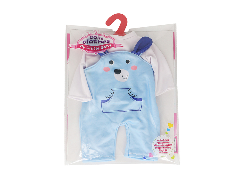 Doll Dress - Bear Suspenders