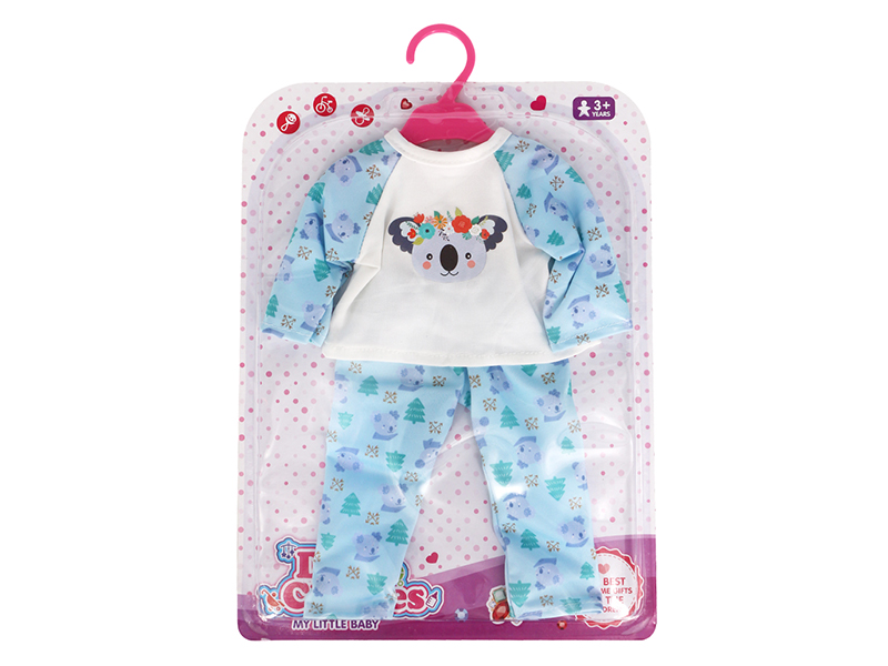 Doll Dress - Koala Pajama Set