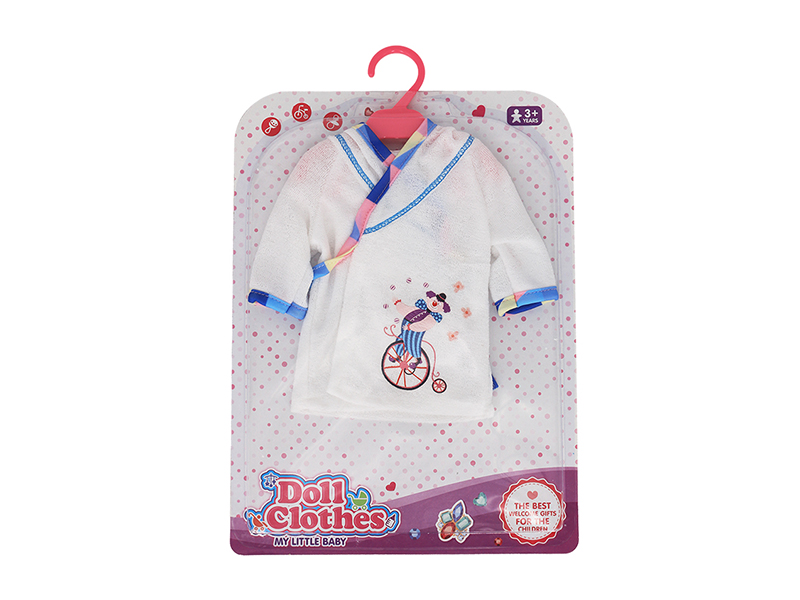 Doll Dress - White Triangle Pajamas