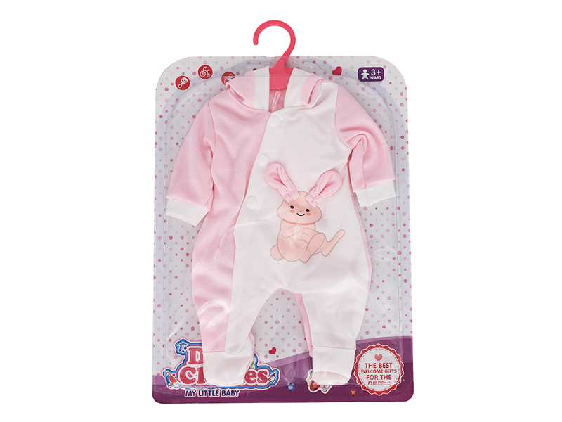 Doll Dress - Left And Right Color Hat Rabbit Bodysuit