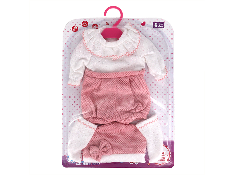 Doll Dress - Suumer Red Shorts Bib Wool Set