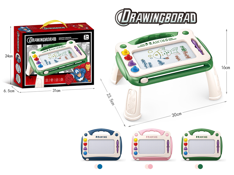 Avengers Assemble Multicolor Magnetism Drawing Board Table