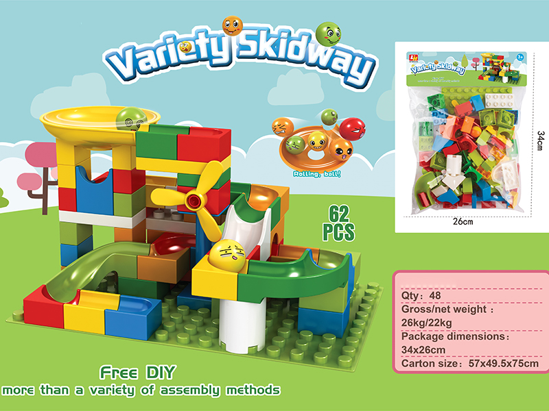 62pcs Large Particles Building Blocks