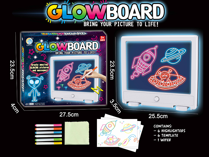 Fluorescent Drawing Board