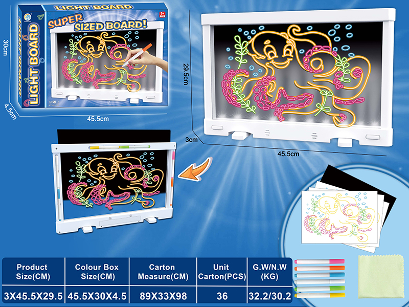 Fluorescent Drawing Board