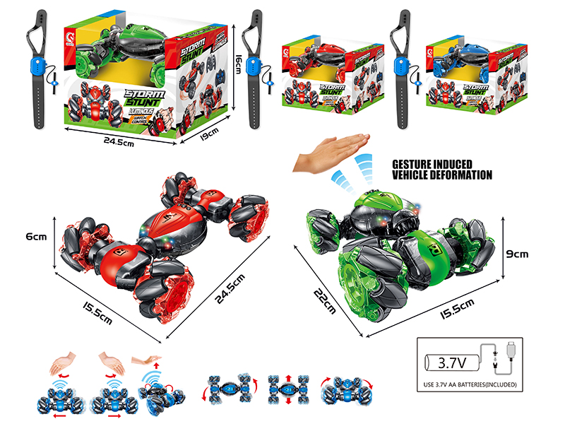 1:18 R/C Mecanum Wheel Twisting Car(Watch Remote Controller)