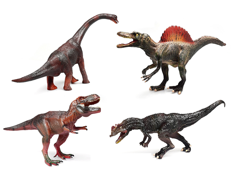 Tyrannosaurus Rex / Brachiosaurus / Spinosaurus / Allosaurus (Solid Tpr Dinosaur Model Toy)