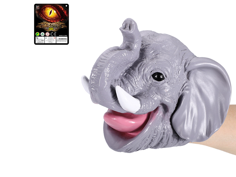 Elephant Head Animal Hand Puppet
