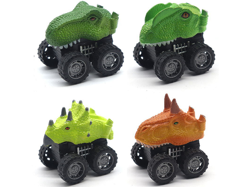 Dinosaur Head Pull Back Car