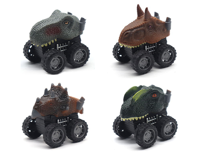 Dinosaur Head Pull Back Car