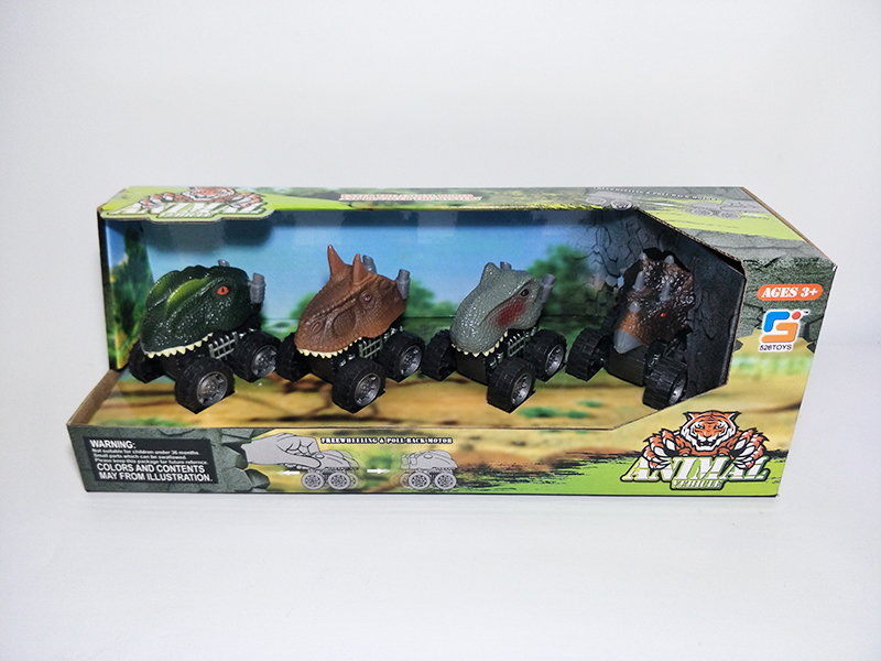 Dinosaur Head Pull Back Car