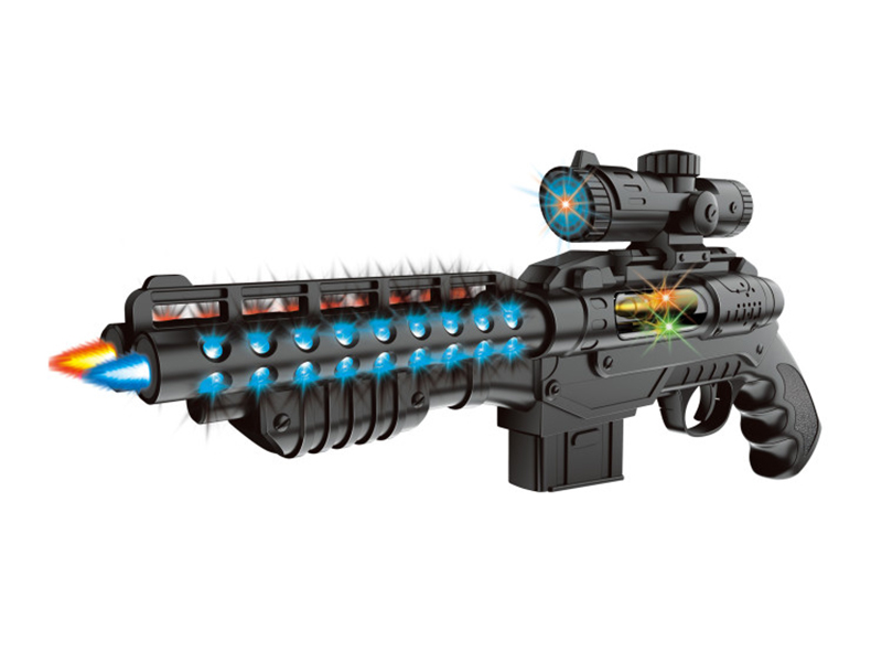 Electric Simulation Gun With Lights And Music,Action
