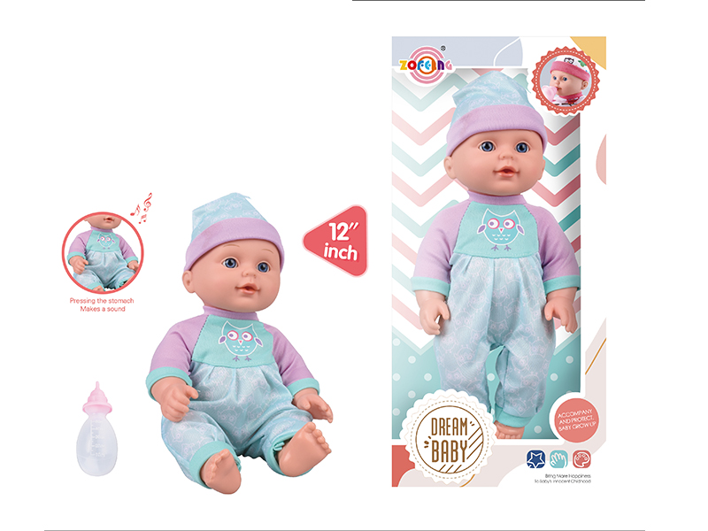 12 Inch Ic 6 Tone Doll + Bottle