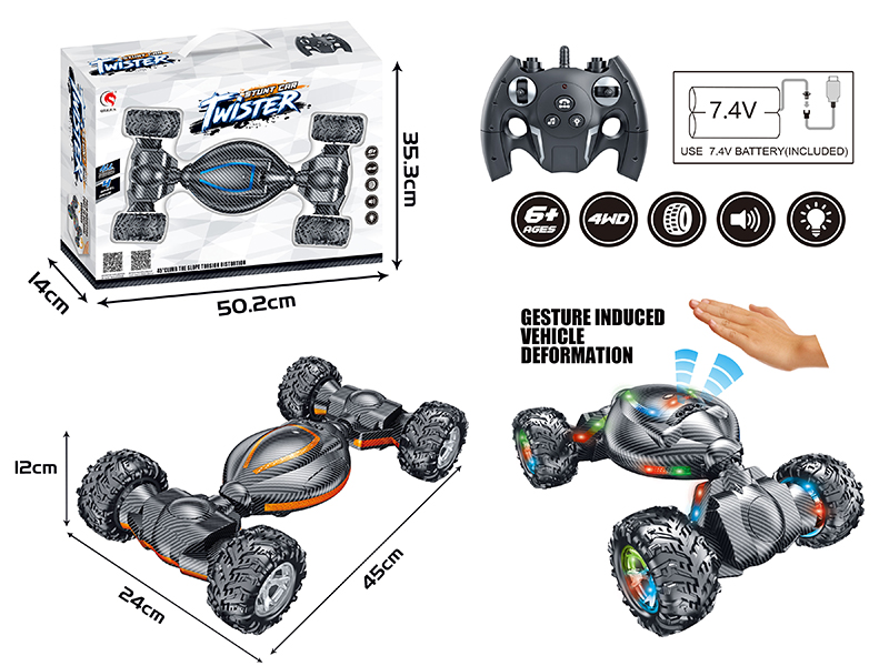 1:10 8-Channel Remote Control Gesture Sensing Off-Road Wheel Twist Car