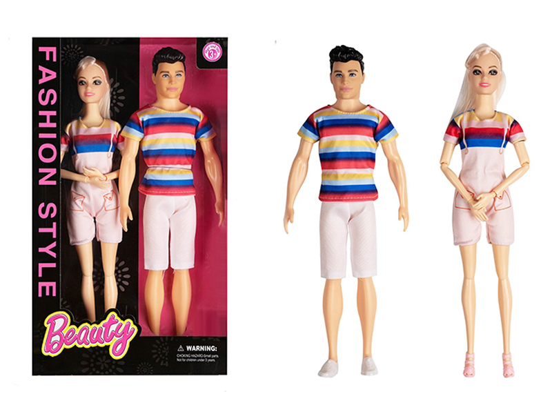 11.5 Inch Solid 12 Joint Fashion Couple Doll Live Hand Man
