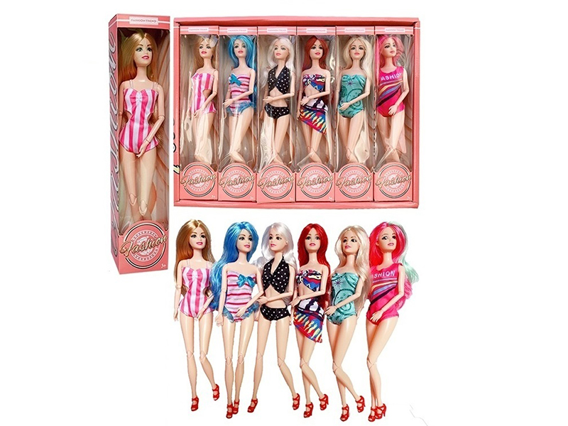 11.5 Inch 12 Joint Solid Swimsuit Doll