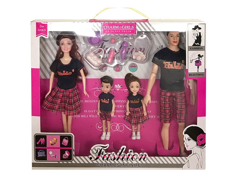 11.5 Inch Live Hand A Four Member Doll Hat Camera Blister