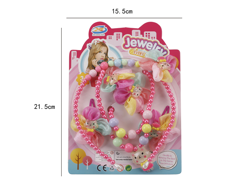 Girl Jewelry - Necklace/Hair Accessories 6PCS