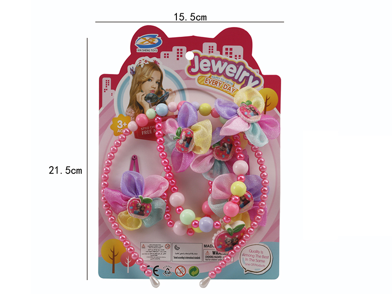 Girl Jewelry - Necklace/Hair Accessories 6PCS