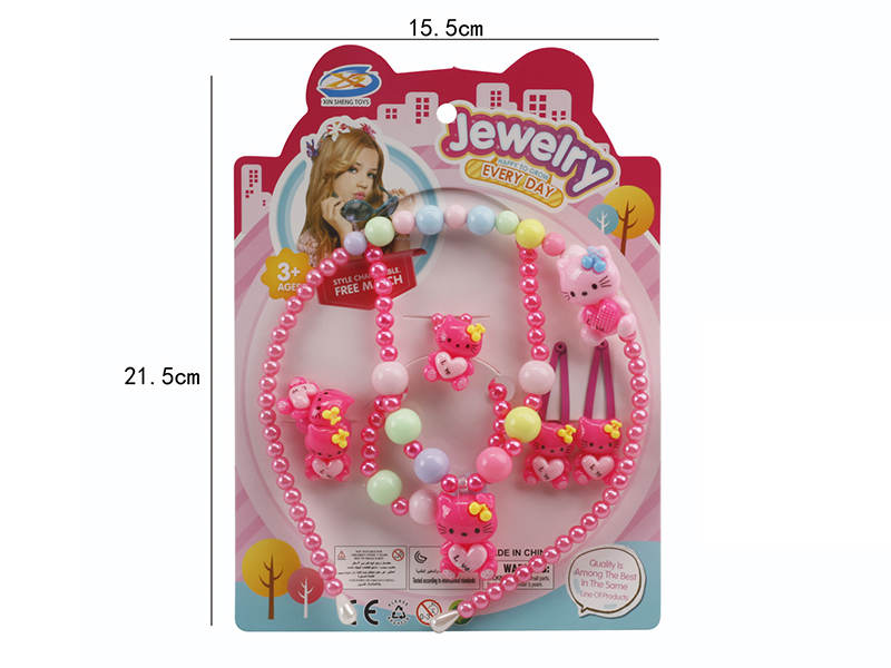 Girl Jewelry - Necklace/Hair Accessories 6PCS