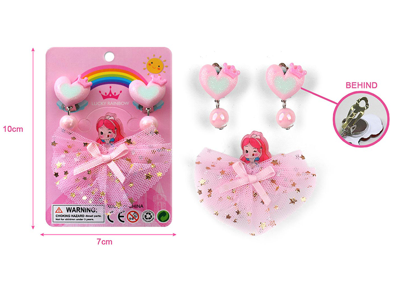 Girl Jewelry - Earclip ,Hair Accessories Set