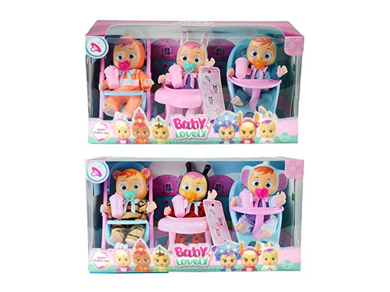 6 Inch Enamel Unicorn Crying Doll