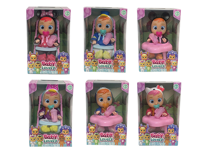 6.5 Inch Solid Crying Doll With Four Tone Ic