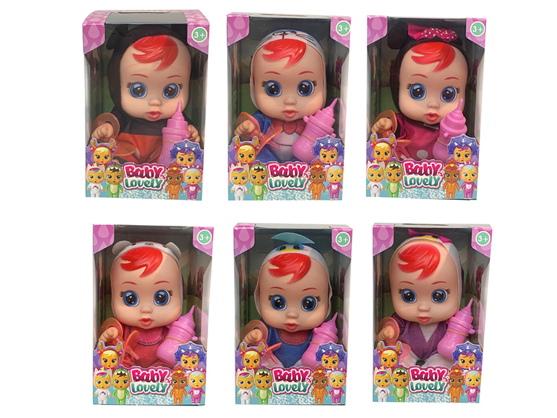 6.5 Inch Solid Crying Doll With Four Tone Ic