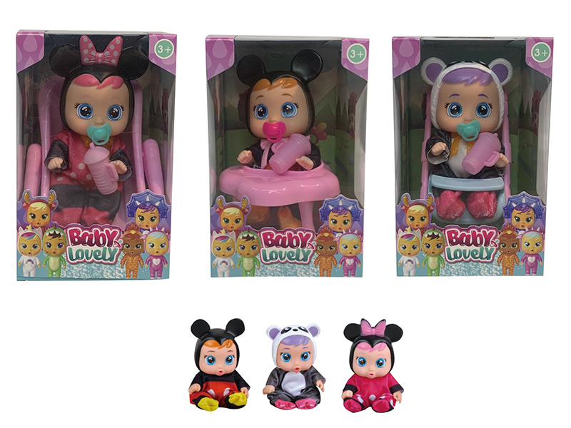6.5 Inch Solid Crying Doll With Four Tone Ic