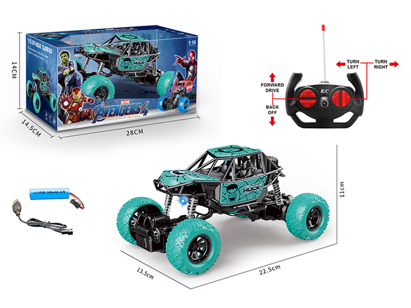 1:16 R/C 4CH Hulk Climber With Lights