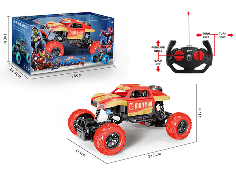 1:16 R/C 4CH Iron Man Climbing Police Car