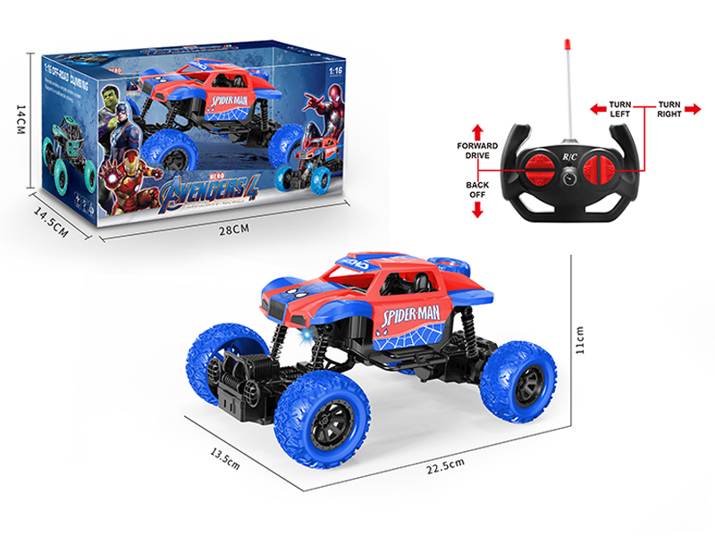 1:16 R/C 4CH Spider Man Climbing Car