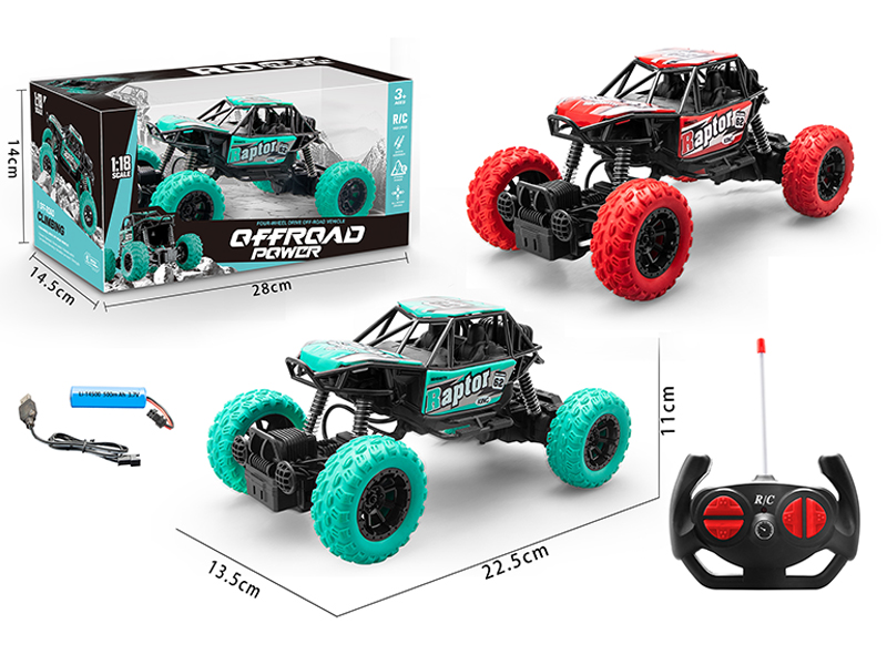 1:18 R/C 4CH Plastic Climbing Car With Light