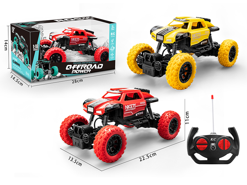 1:18  R/C 4CH Plastic Climbing Car