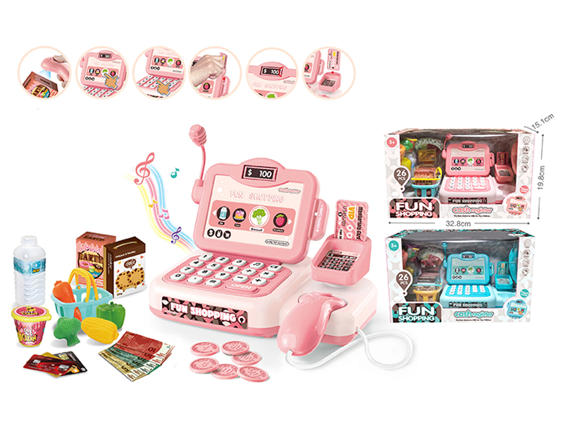 26PCS Cash Register Toy